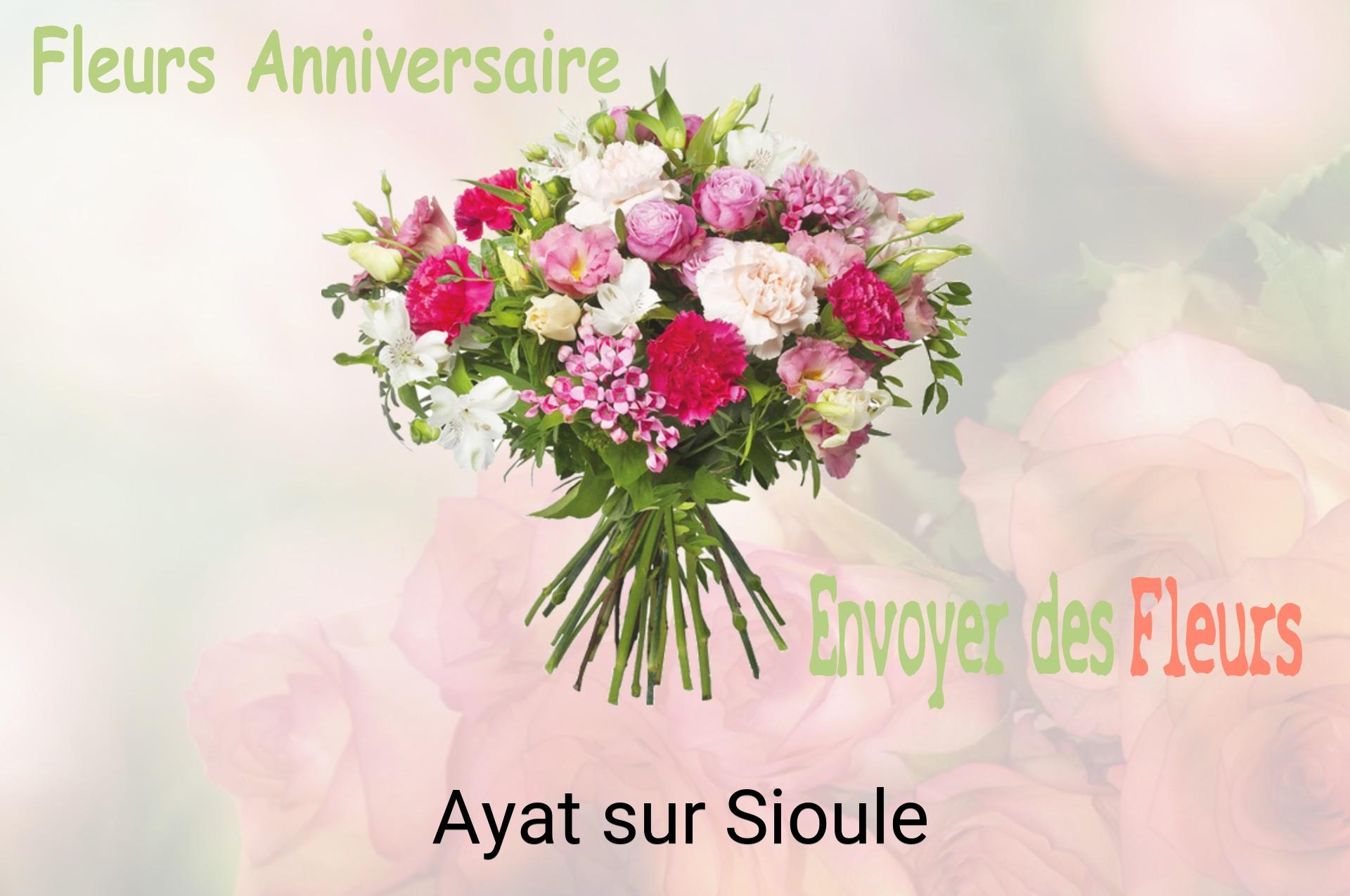 Bouquet de fleurs d’anniversaire livré à Ayat-sur-Sioule
