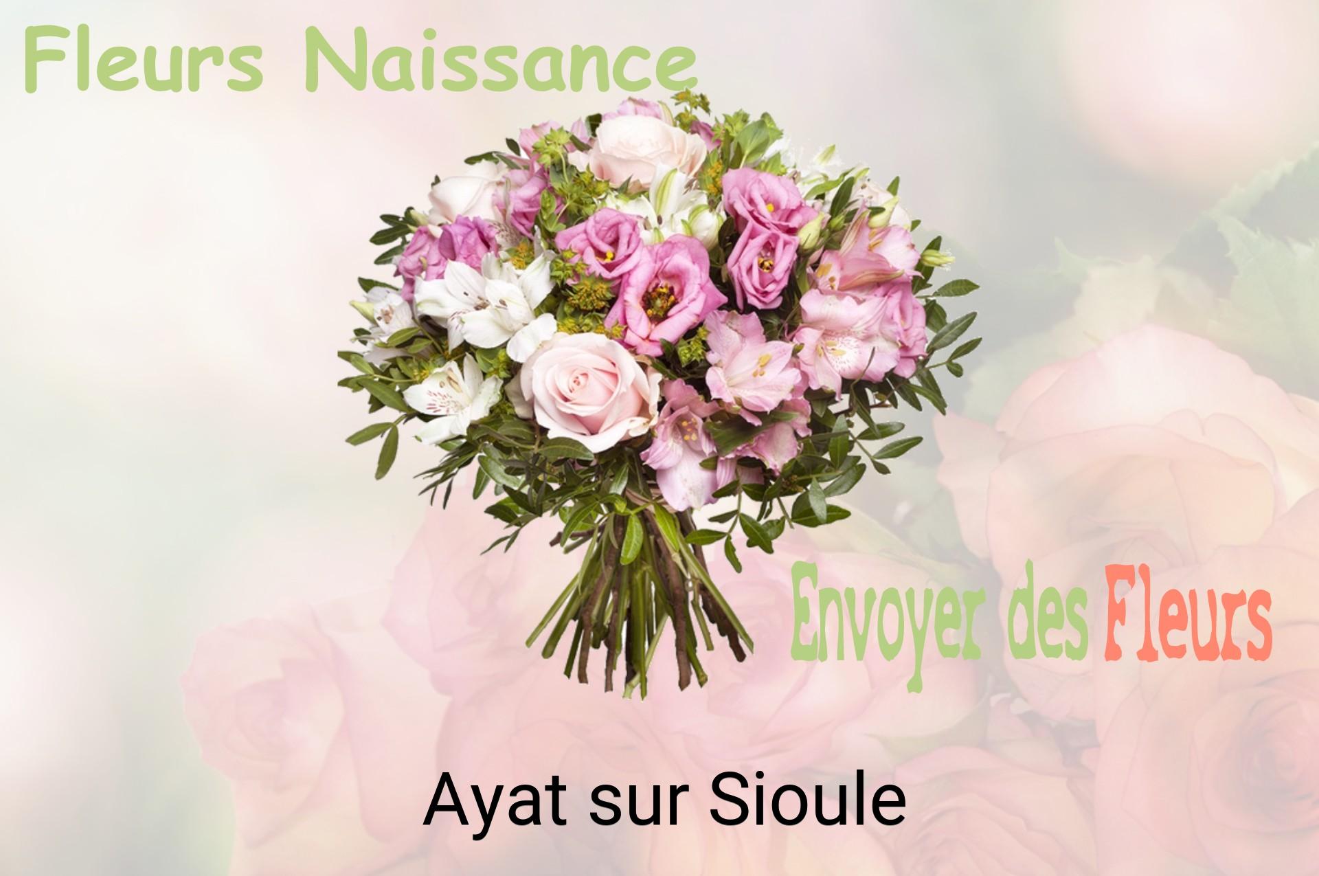 Bouquet de fleurs de naissance livré à Ayat-sur-Sioule